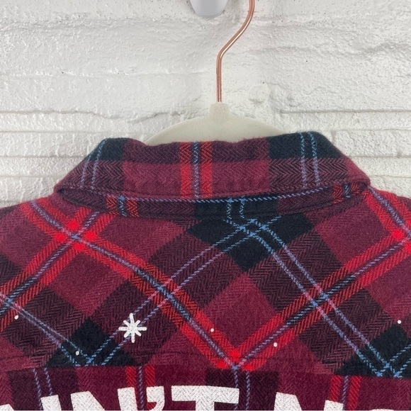 Harley Davidson Flannel Shirt Red & Blue Plaid "Ain't No Darling" Graphic Medium - Picture 12 of 16